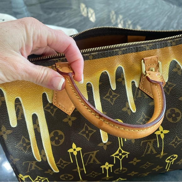 Louis Vuitton Speedy 30 Custom by New Vintage Handbags Las Vegas Queen Bee - Picture 10 of 16